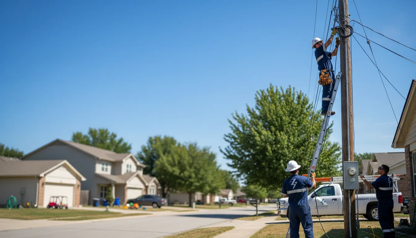 Residential electrician providing installation services in Gillett, WI